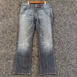 7 For All Mankind Bootcut Jeans Women Dark Wash Size 32 Made in USA